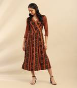 Black jahanara midi dress