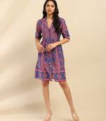 Blue elsie short dress