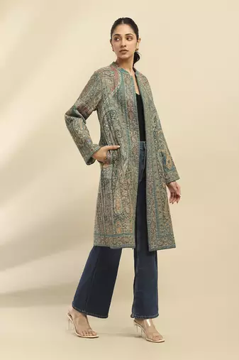 Green asmaa coat