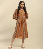 Yellow meera midi dress