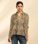 Black tasavur kaftan top