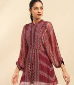 Purple shaelza shirt with camisole