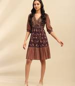 Purple moli short dress