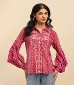 Purple mosaica shirt