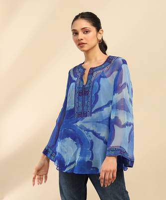 Blue laurelle top with camisole 2