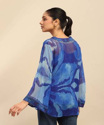 Blue laurelle top with camisole 4