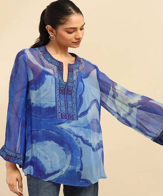 Blue laurelle top with camisole 5