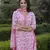 women pink embroidered straight kurta bottom and dupatta set