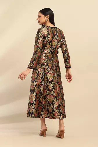 Black yasmine festive long dress