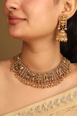 High gold necklace set 1