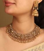 High gold necklace set
