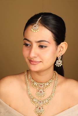 Elegant south indian bridal jewellery set 2