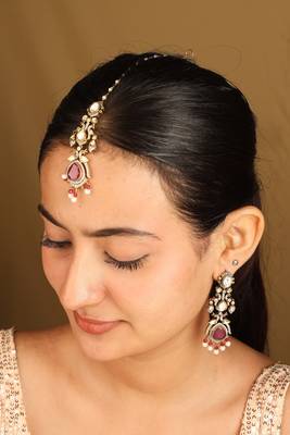 American diamond necklace set with multicolor stones 4