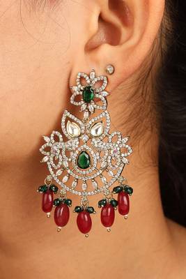 American diamond multicolor necklace set 4