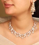 American diamond delicate necklace set