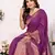 Purple Soft Silk Smooth Flowy Utter Light Weight Saree