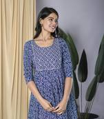 printed gotta patti dress