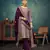 Light purple premium embroidered with servoswaki daimond vichitra silk semi stitched salwar suit
