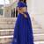 Gorgeous Blue Laheriya Print Georgette Wedding Wear Lehenga Choli
