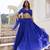 Gorgeous Blue Laheriya Print Georgette Wedding Wear Lehenga Choli