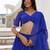 Gorgeous Blue Laheriya Print Georgette Wedding Wear Lehenga Choli