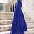 Gorgeous Blue Laheriya Print Georgette Wedding Wear Lehenga Choli