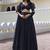 Incredible Black Laheriya Print Georgette Wedding Wear Lehenga Choli