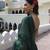 Wonderful Green Laheriya Print Georgette Wedding Wear Lehenga Choli