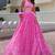 Awesome Pink Laheriya Print Georgette Wedding Wear Lehenga Choli