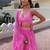 Awesome Pink Laheriya Print Georgette Wedding Wear Lehenga Choli