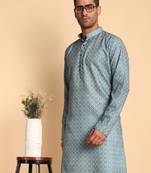 Arabesque batik digital print knee length kurta mandarin collar mandarin collar lavender small
