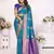 Blue Soft art Silk Saree