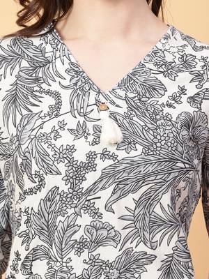 grey cotton printed & hand work co-ord set (set of 2) 5