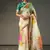 Alluring Cream Floral Orangza Wedding Wear Saree With Blouse