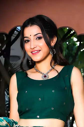 Charming Green Leheriya Gotta Patti Kota Art Silk Wear Saree