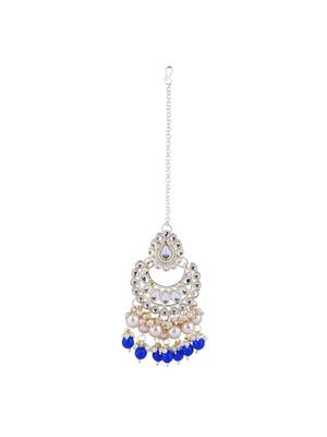 gold plated traditional kundan & pearl necklace jewellery with jhumka earrings set for women 5