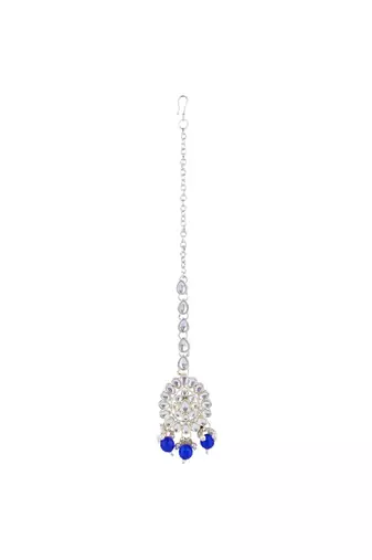 gold plated traditional kundan & pearl necklace jewellery with jhumka earrings set for women