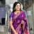 Purple Color Soft Pashmina Silk Blend Saree