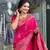 Dark Pink Color Soft Pashmina Silk Blend Saree
