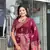 Maroon Color Soft Pashmina Silk Blend Saree