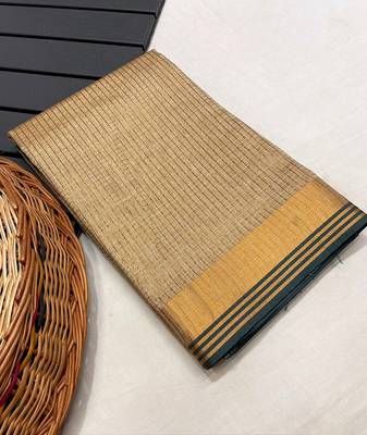  Chiku Color Soft Art Silk Saree 4