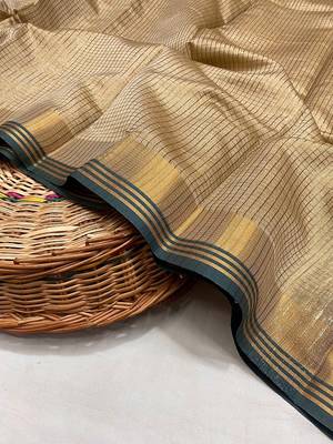  Chiku Color Soft Art Silk Saree 5