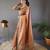 Light Orange Color Soft Art Silk Saree