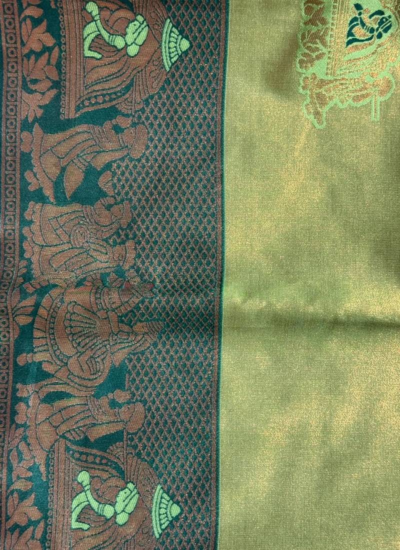 Mehendi Color Soft Art Silk Saree