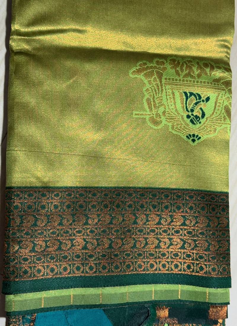 Mehendi Color Soft Art Silk Saree