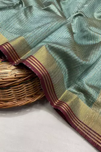 Light Aqua Blue Color Soft Art Silk Saree