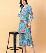 black cotton printed & hand work co-ord set (set of 2)