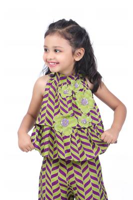 Geometric print top and palazzo 3