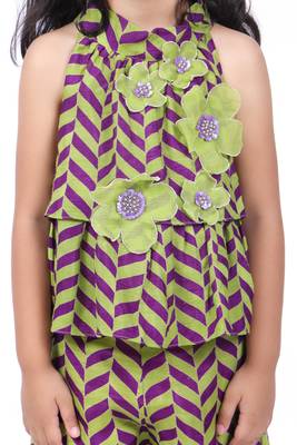 Geometric print top and palazzo 4