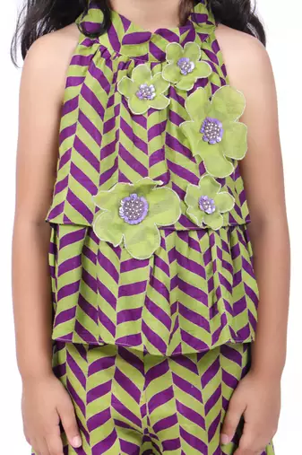 Geometric print top and palazzo